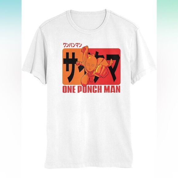One Punch Man Saitama Punch Pose Short Sleeve T-Shirt size Small - Picture 2 of 7